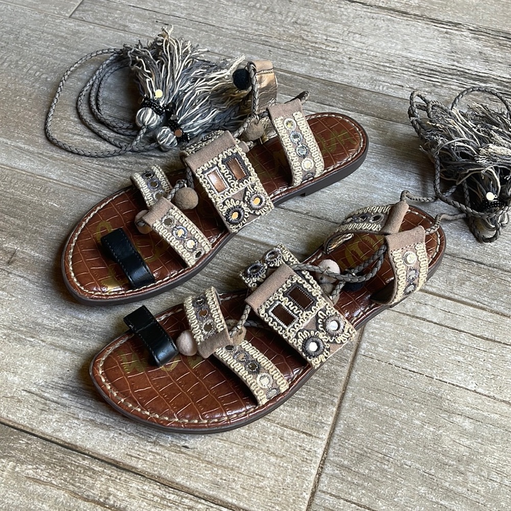 Sam Edelman ankle wrap sandals